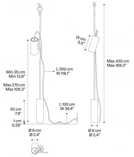 CIMA Suspension/Floor  Ø 6 x 430 cm