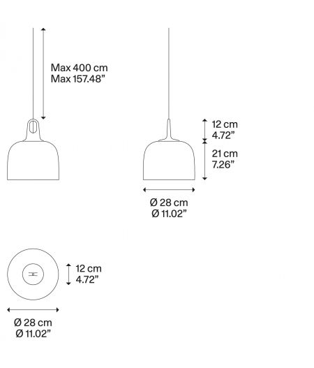 JIM BELL Suspension  Ø 28 x 12 cm