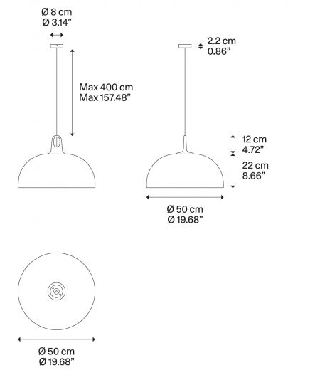 JIM DOME Suspension  Ø 50 x 22 cm