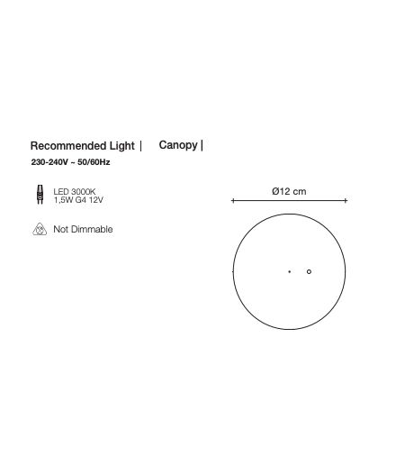 PUG Pendant 0U01S G4 LED dimmable 3W DALI system