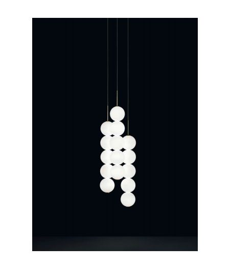 ABACUS 3 pendants LED SUSPENSION WITH CANOPY 3 pendants 0V03S