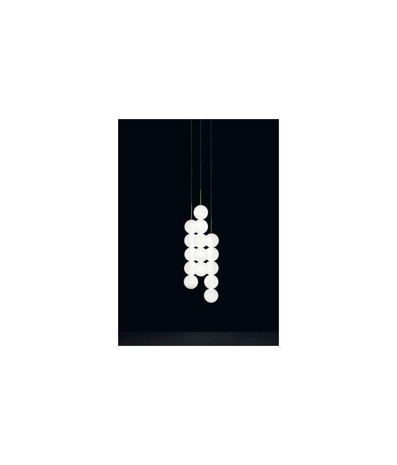 ABACUS 3 pendants LED SUSPENSION WITH CANOPY 3 pendants 0V03S