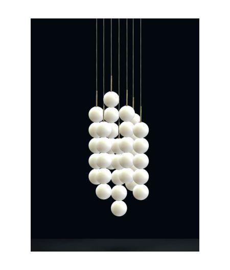 ABACUS 7 pendants LED SUSPENSION WITH CANOPY 7 pendants 0V07S