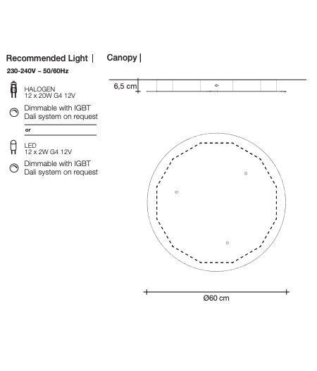 ARGENT allogen/LED 4 SUSPENSION  4 pendants 0N91S