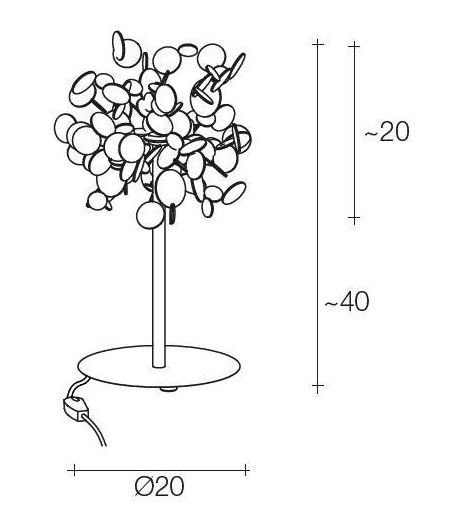 ARGENT allogen/LED TABLE  0N98B