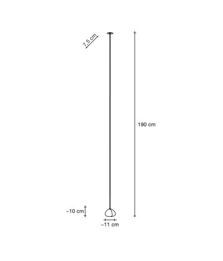 MIZU allogen/LED PENDANT disc 1 pendant 0R01S