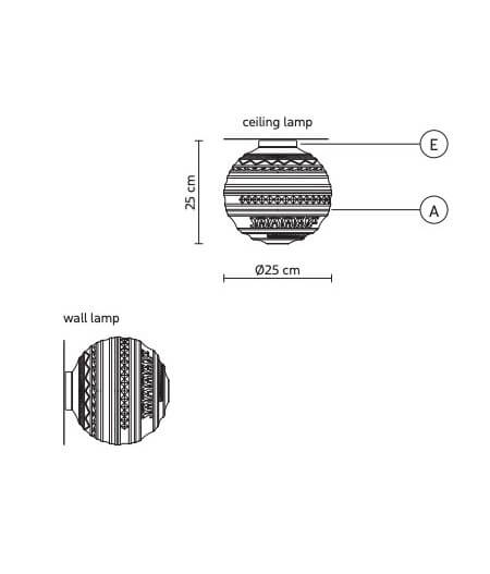 BRAILLE CEILING/WALL SMALL