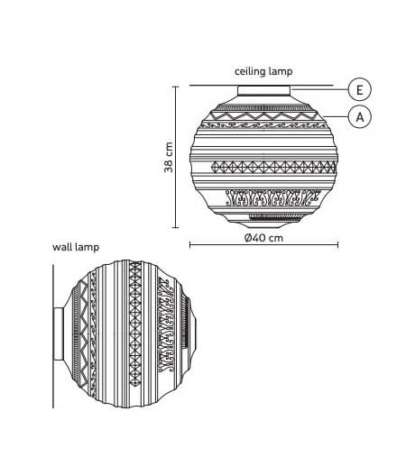 BRAILLE CEILING/WALL XL