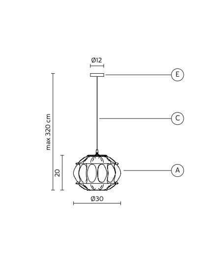 GINGER OUTDOOR SUSPENSION MEDIUM