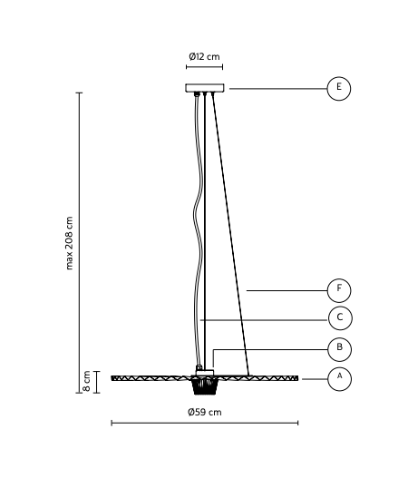 GONZAGA INDOOR/OUTDOOR SUSPENSION Ã¸60cm