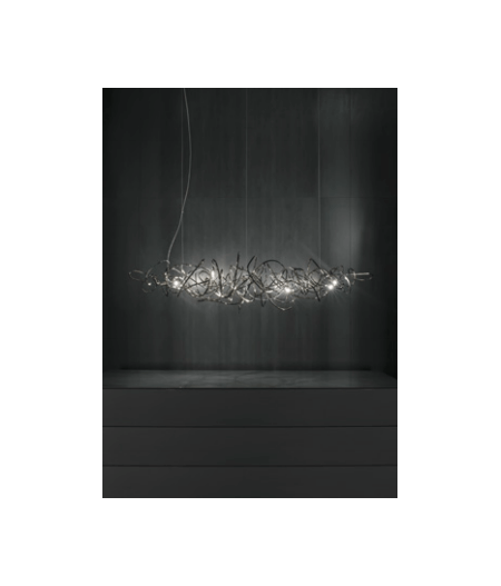 Doodle Suspension 0j81s G4 Led Dimmable 6 X 2w Igbt Color Canopy Or Disc Finish Nickel Color Structure Or Diffuser Finish Nickel Size 0j81s G4 Led Dimmable 6 X 2w Igbt