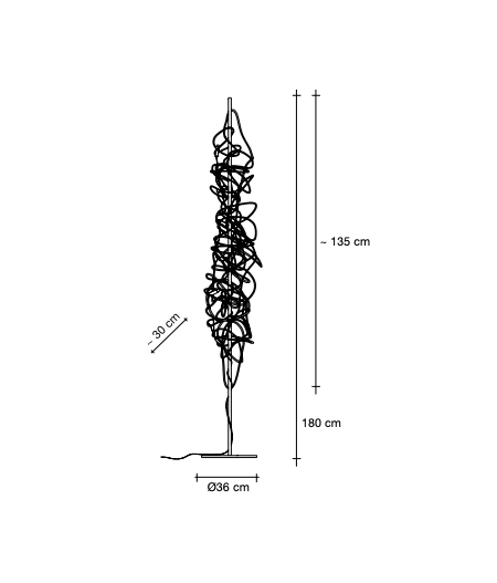 DOODLE Floor lamp 0J86P G4 LED no DIMMING 6 X 1,2W