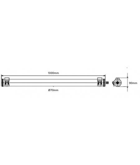 PURCELL INOX SUSPENSION  130 cm